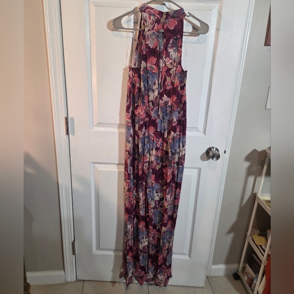 Easel Purple and Blue Floral Jumpsuit - Picture 8 of 9